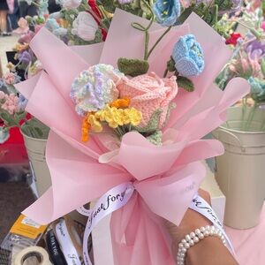 Handmade Crochet Flower Bouquet